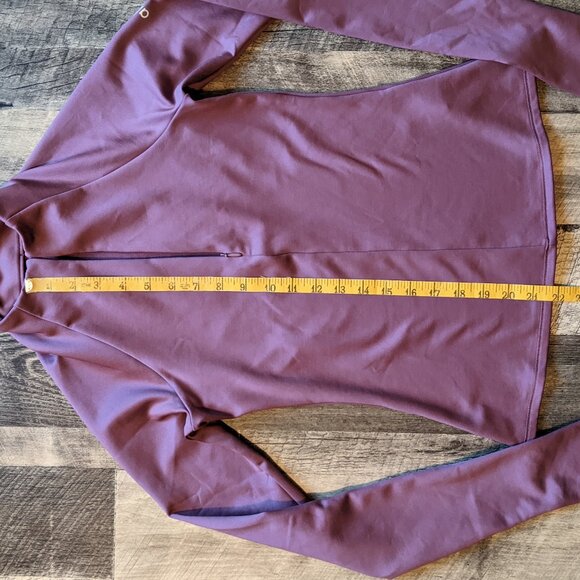 Alo Airlift Winter Warm 1/4 Zip Long Sleeve Soft Mulberry XS - Picture 5 of 7